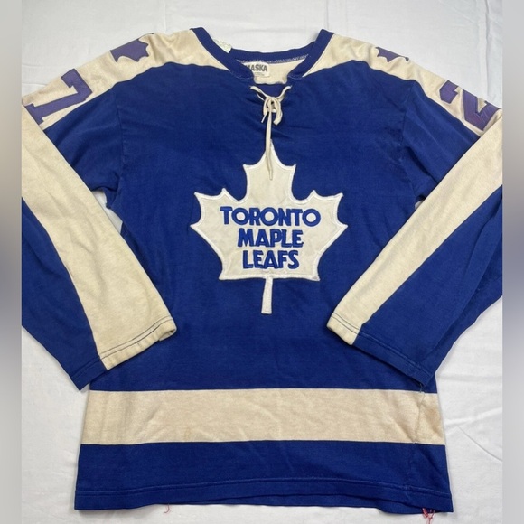 Vtg 1970’s Rare Authentic Toronto Maple Leafs Darryl Sittler Maska Jersey Sz S - Picture 2 of 16